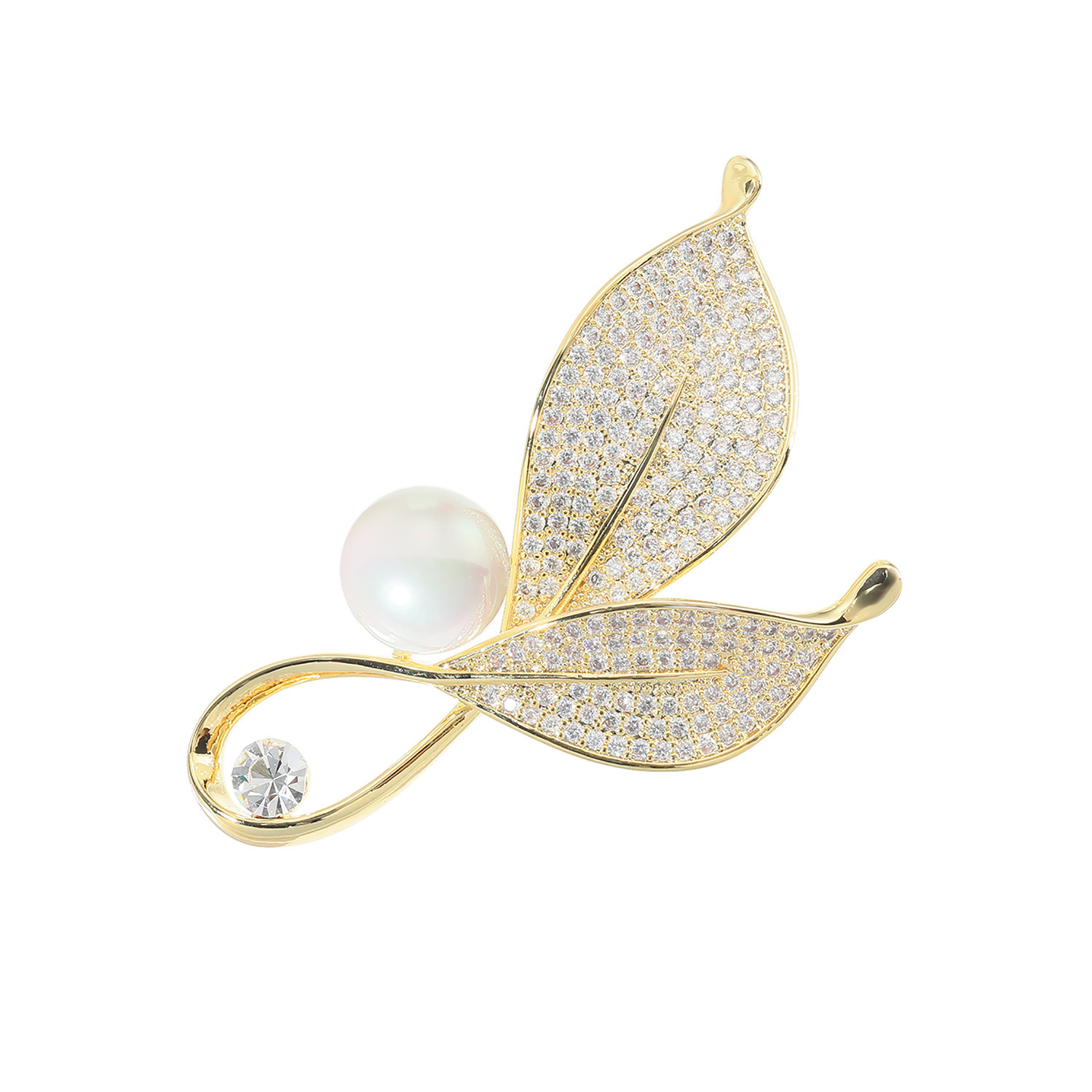 アビステ フランス製花びらモチーフブローチ ブローチ| アビステ