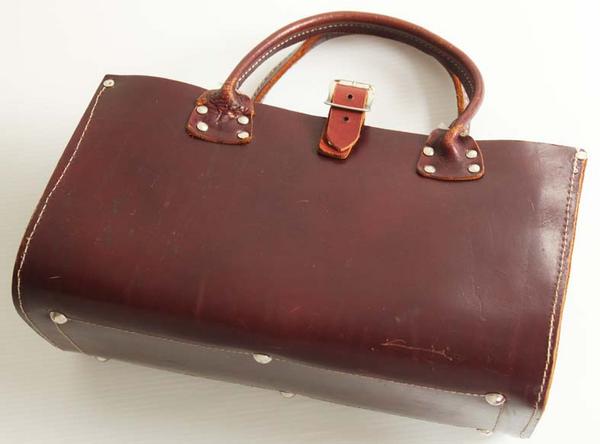 ビンテージ レザー ツールバッグ 焦げ茶 - Sixpacjoe Web Shop