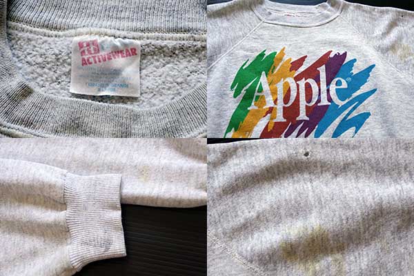 90s 00sApple アップル Mac X vintage Hanes 両面