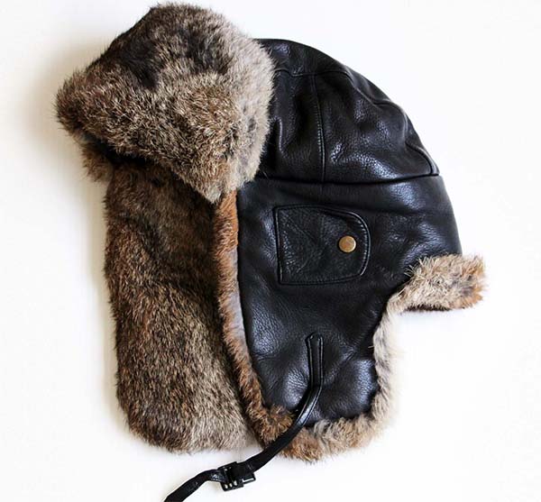 フライトキャップレザーヴィンテージ