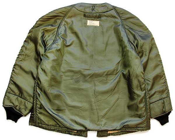 60s 米軍 USAF ウールパイル ライナージャケット オリーブ L-R