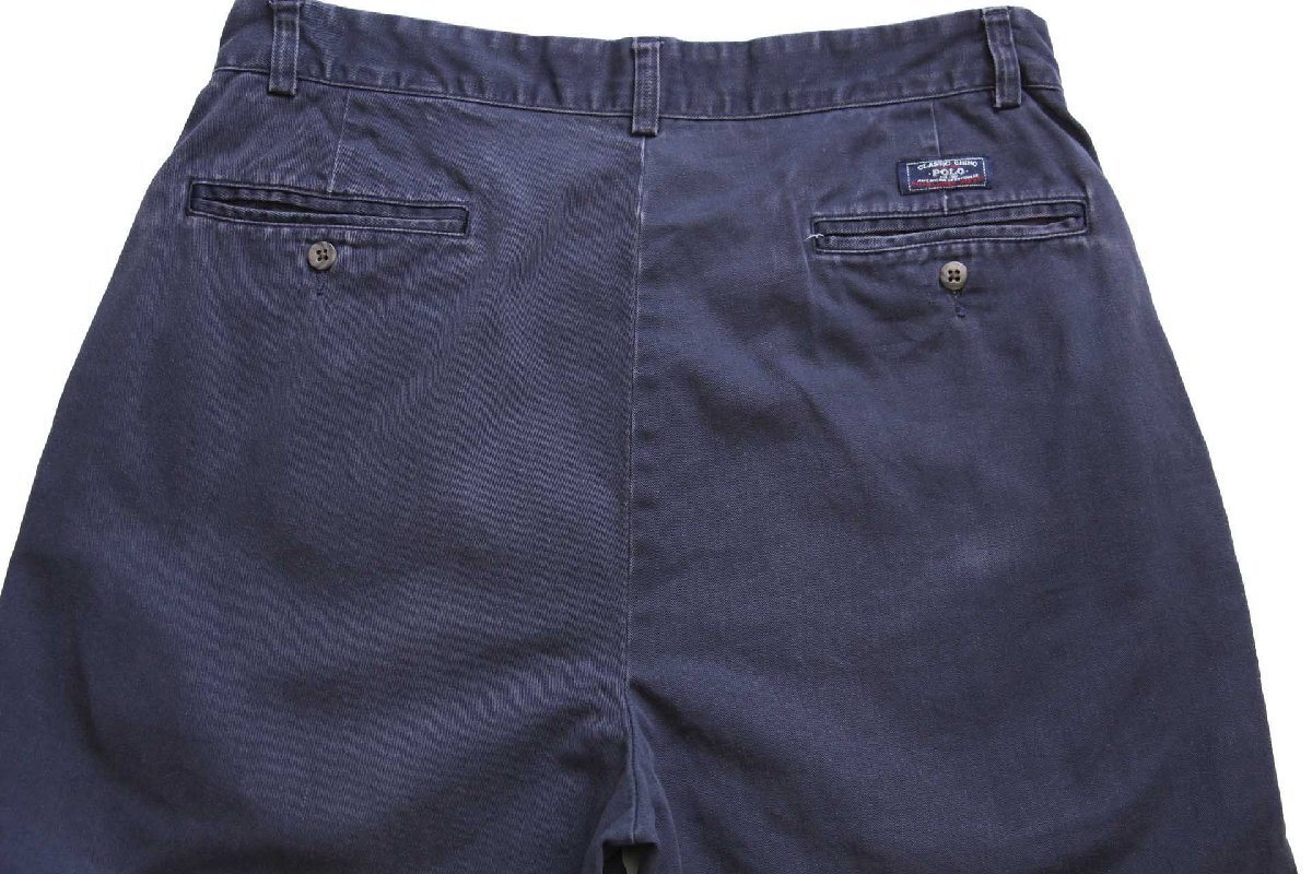 90s ポロ ラルフローレン ANDREW PANT ツータック コットン チノパン