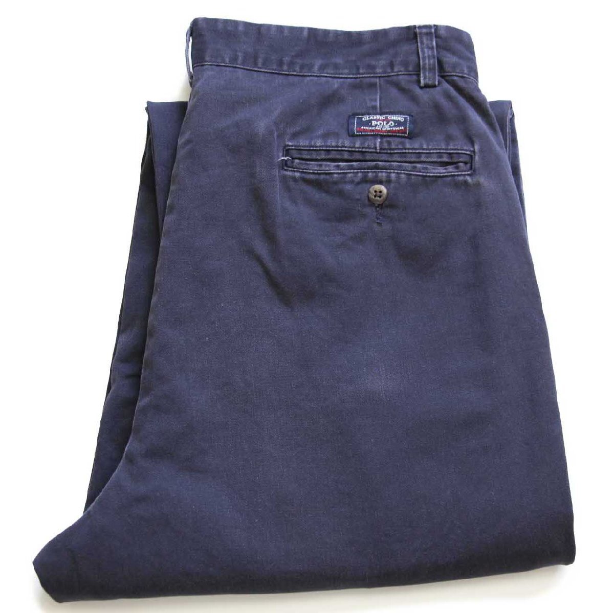 90s ポロ ラルフローレン ANDREW PANT ツータック コットン チノパン