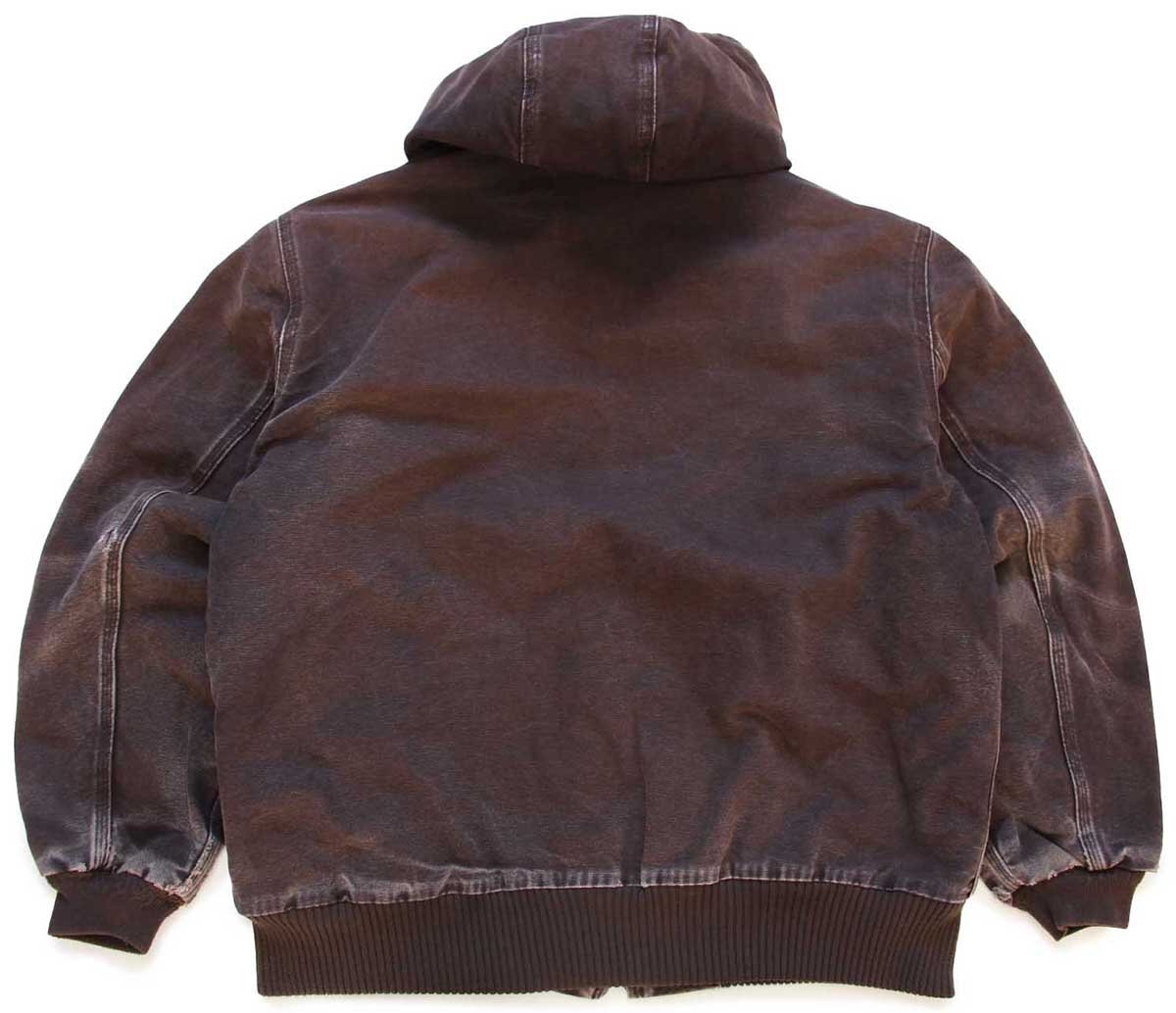 カーハート アクティブジャケット ペンキ L ブラウン キルティング