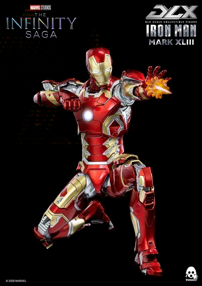Iron Man Mark XLIII DLX 1:12 Collectible Figure by Threezero