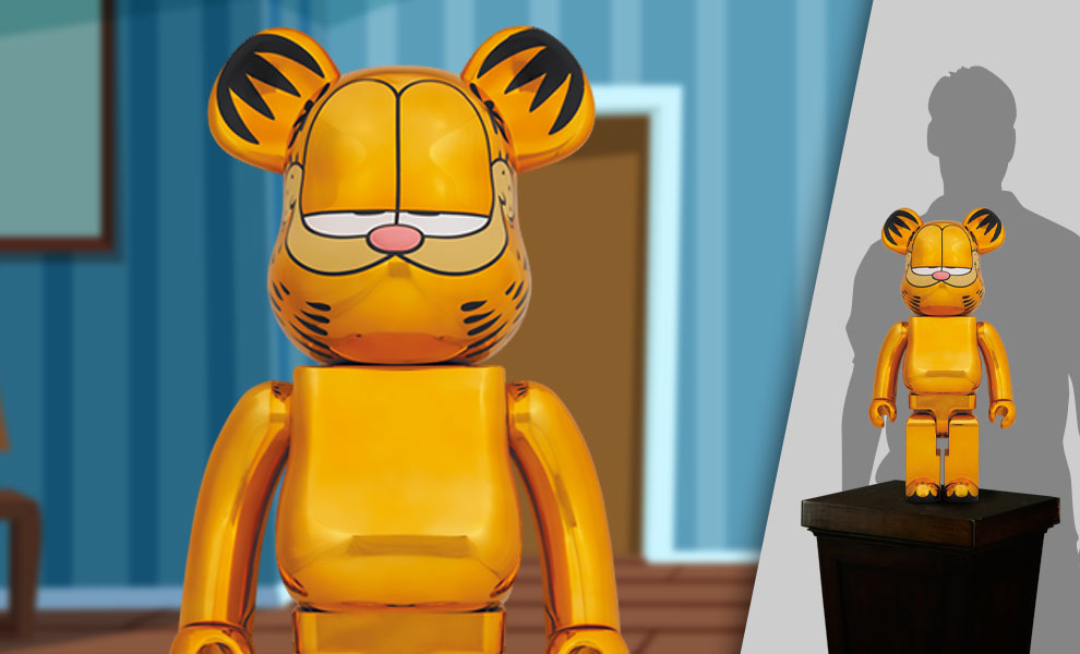 Bearbrick Garfield (Gold Chrome Version) 1000% by Medicom