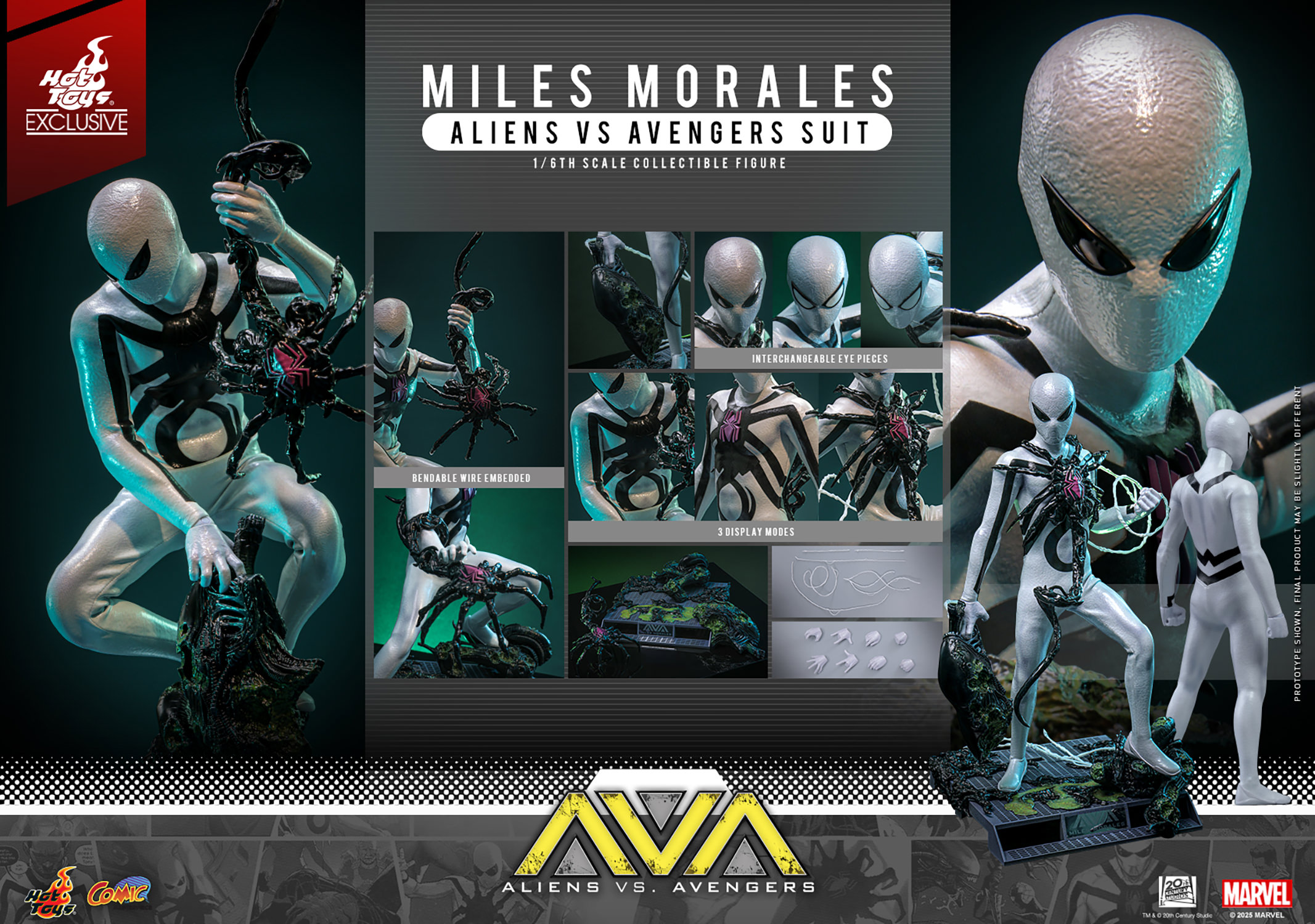 First Look: Hot Toys Miles Morales Aliens Vs Avengers Figure