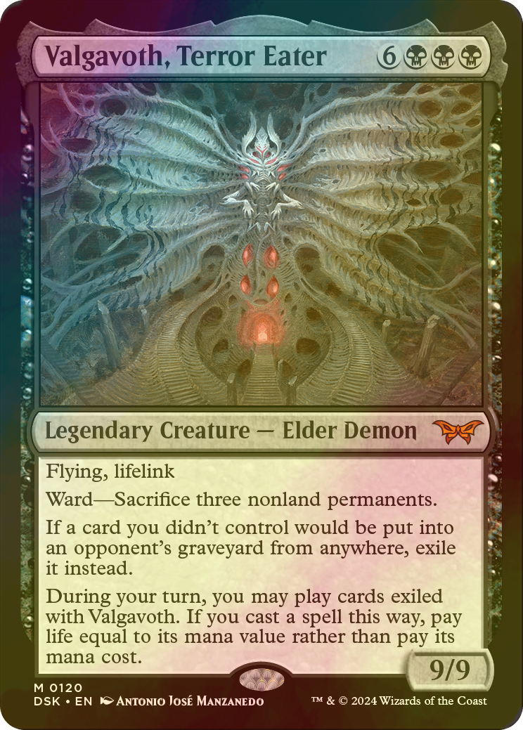 未使用】恐怖を喰うもの、ヴァルガヴォス世界100枚限定プレイマット+