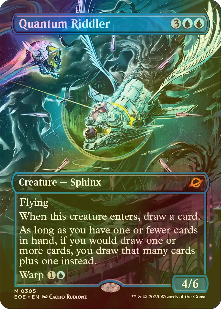 MtG 量子の謎かけ屋/Quantum Riddler 英語4枚 Quantum Riddler · Edge