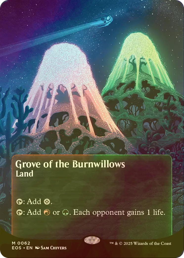 mtg 燃え柳の木立ち ドイツ語foil1枚 英)【Foil】燃え柳の木立ち