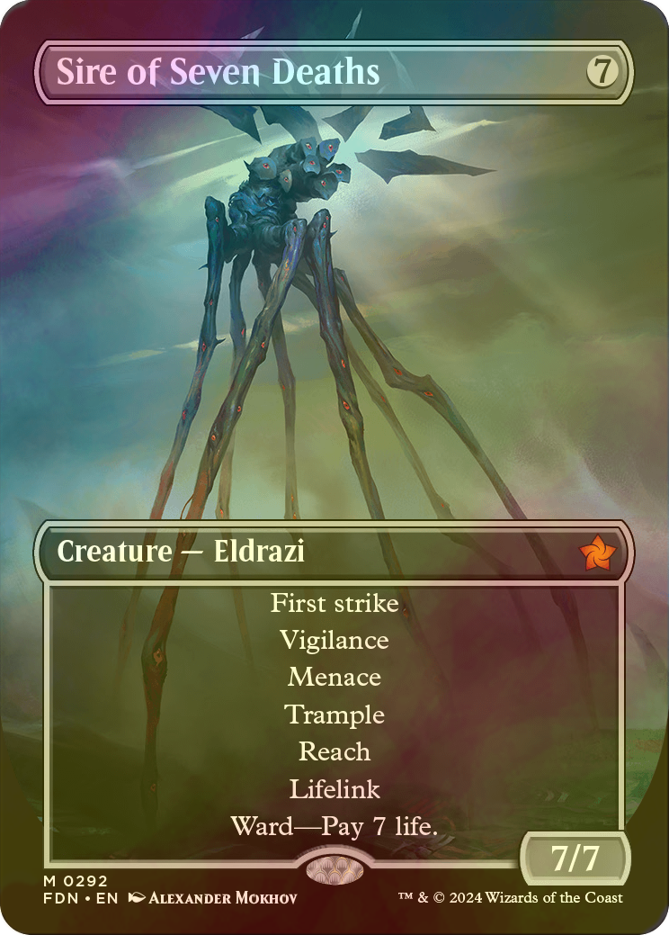 七つの死の種父 ボーダーレス 英語2枚セット 七つの死の