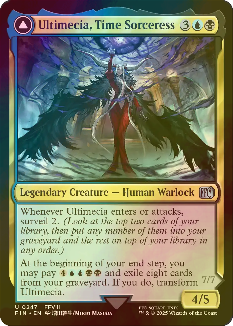 Foil】(441)□拡張アート□時に抗う者、アルティミシア 英語 Foil