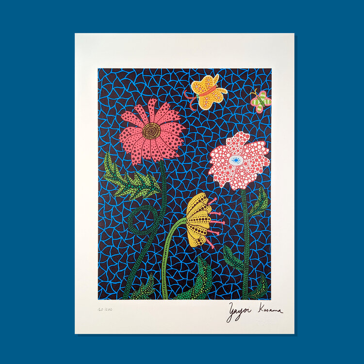 抽象的な花の水彩画 KUSAMA 抽象的な花の水彩画 KUSAMA yayoi kusama