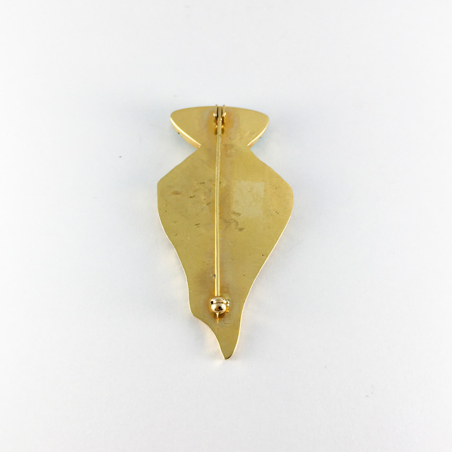 Don Supplee Lone Mt. K14 brooch 016 | ターコイズ・メンズシルバー