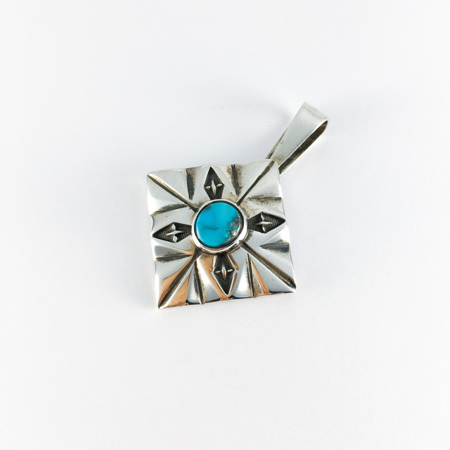 インディアンジュエリー ペンダント トップ 45 | ターコイズ・メンズ