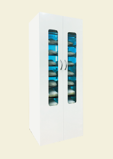 UVクリーンシューズ・安全靴殺菌保管庫16足保管タイプ – UVクリーン