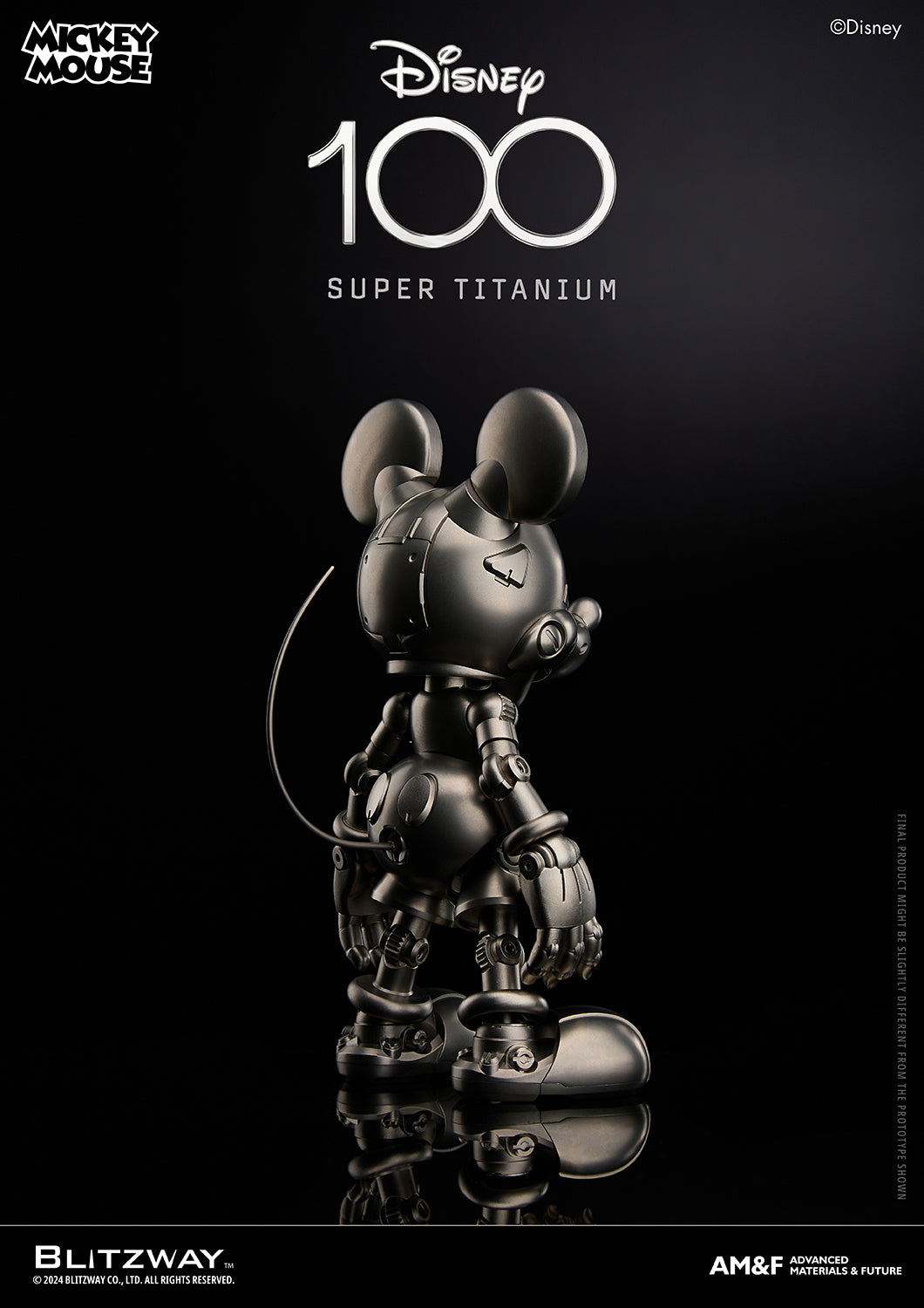 Mickey Mouse D100 (Super Titanium) CARBOTIX Figure - Spec Fiction Shop