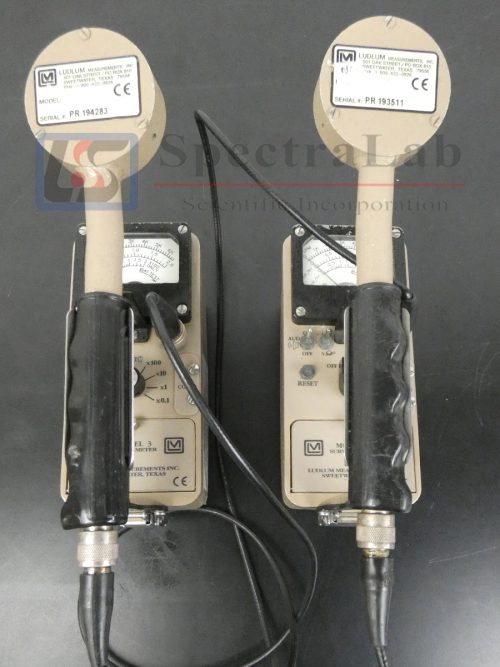 Ludlum Model 3 Survey Meter with 44-9 Pancake Probe – Spectralab