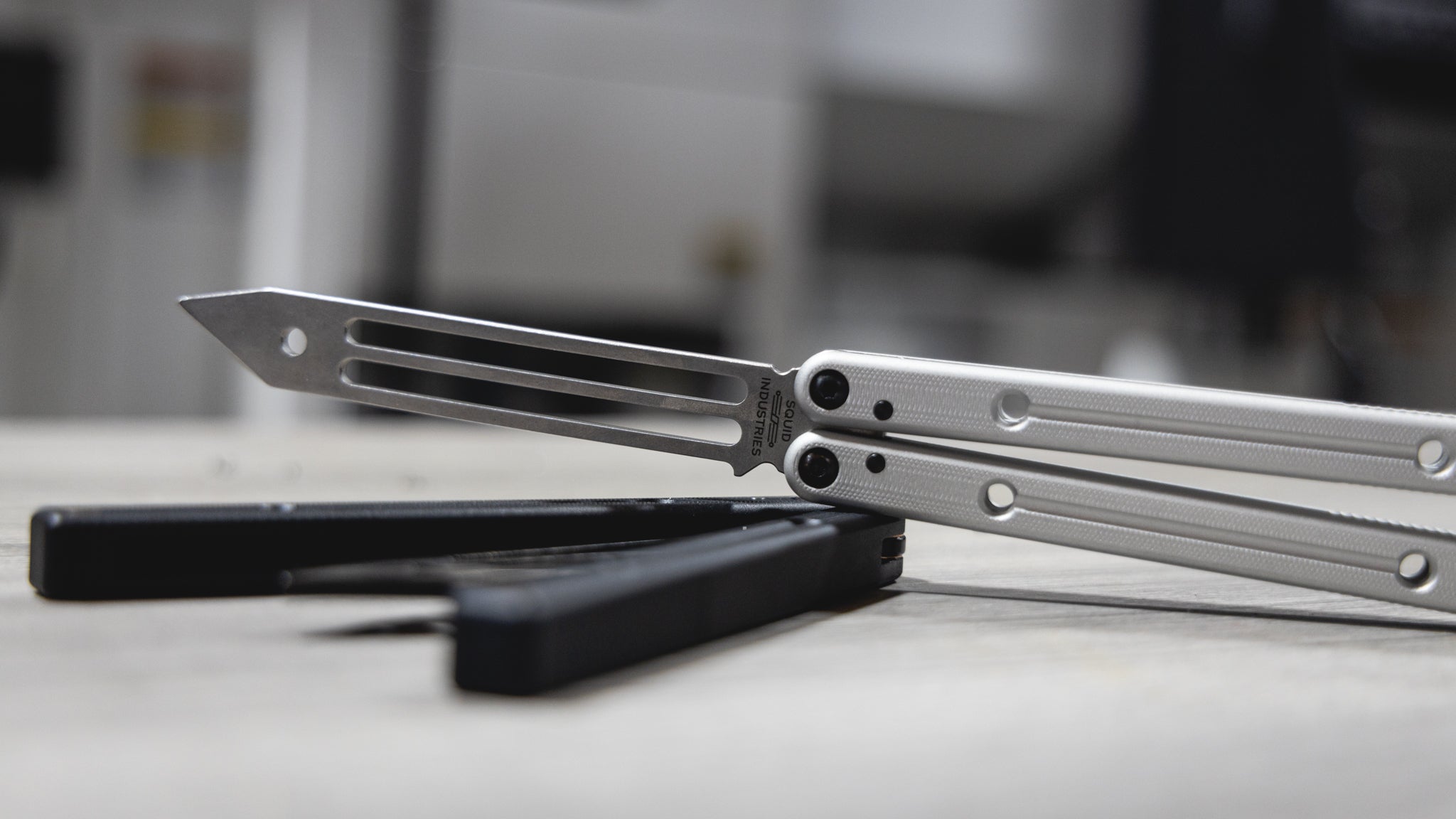 Squidtrainer V4 Balisong Butterfly Knife Trainer | Squid Industries