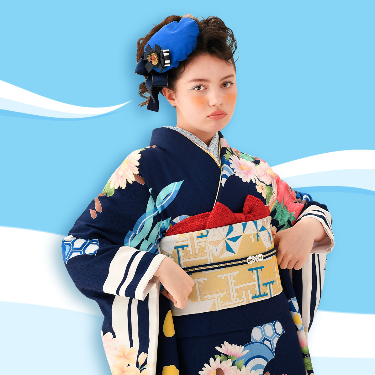 スタジオアリスのディズニーデザイン振袖にミッキー&フレンズが登場