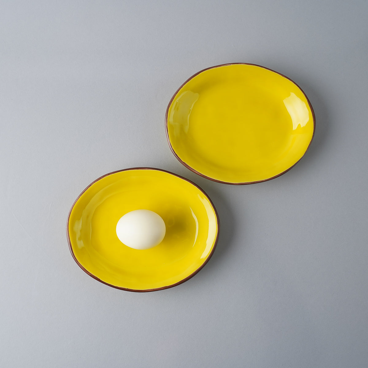 中国黄交趾 黄釉龍文線刻皿小皿4客まとめてDR6016