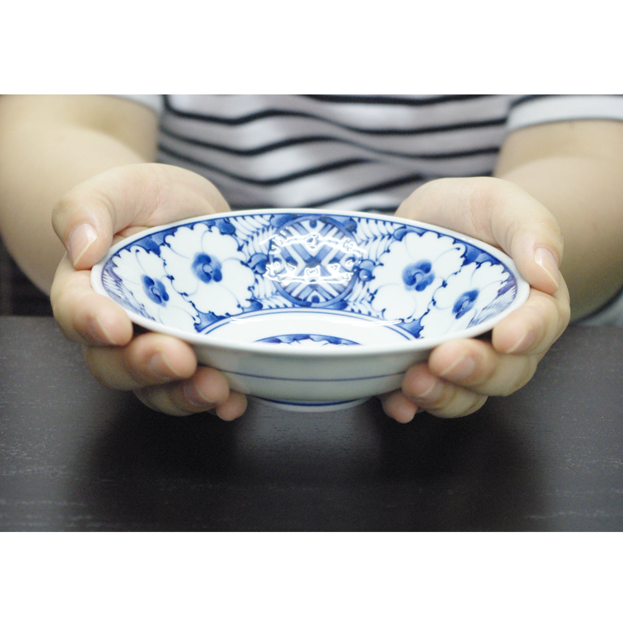 2439 染付青花 山水文 盃と下皿 5客セット 【公式通販】