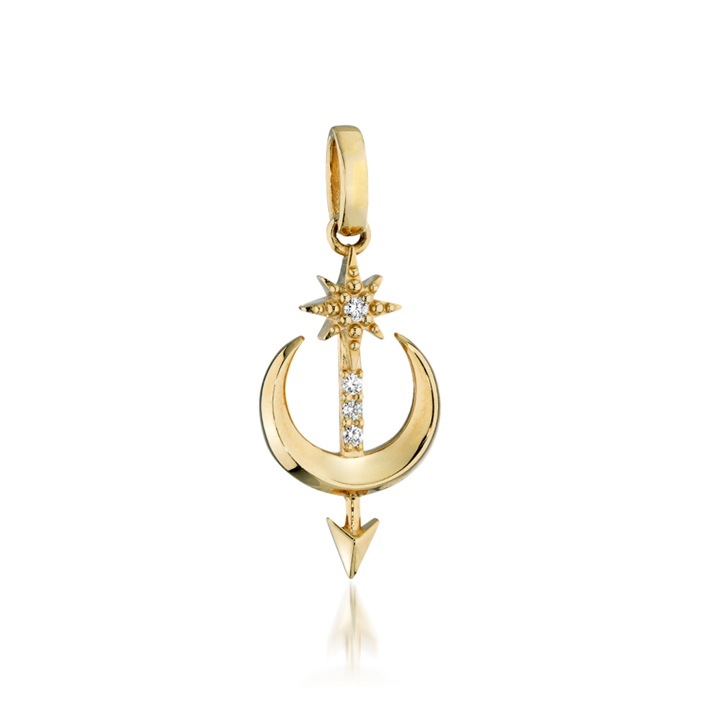 三日月 チャーム ストラップ 月 ムーン y2k