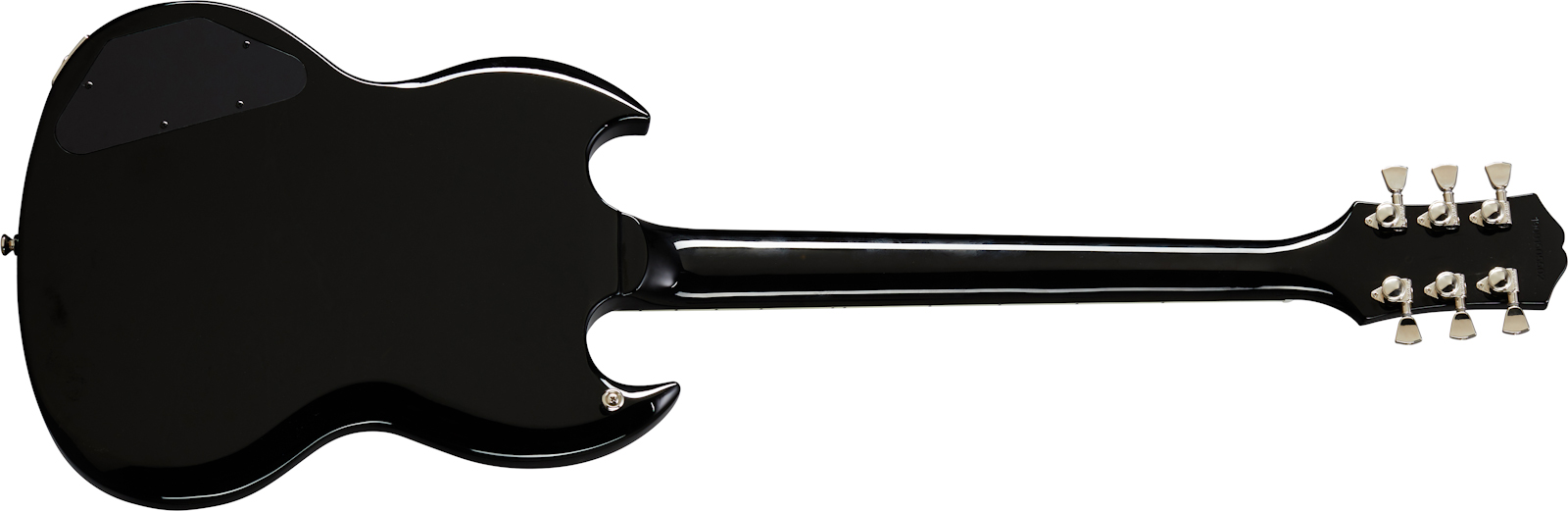 Epiphone SG Modern Figured - black transparent Double cut electric
