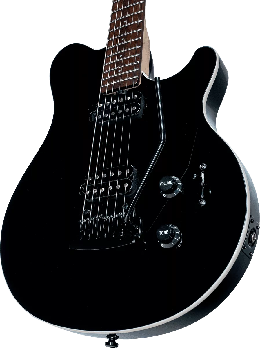 Sterling by musicman Axis AX3S - black Single cut electric guitar