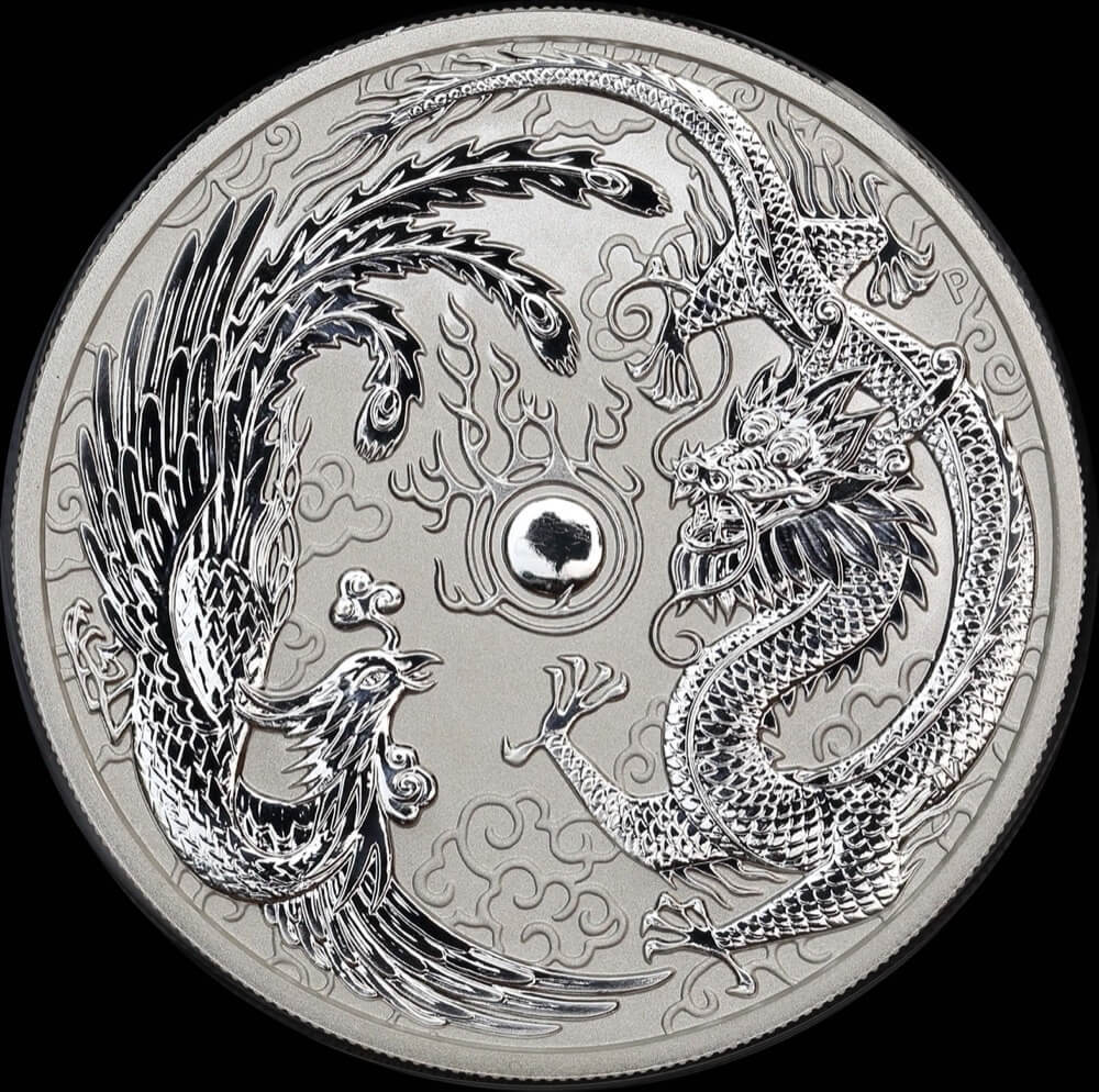 2017 1oz Silver Coin Dragon and Phoenix | Sterling & Currency