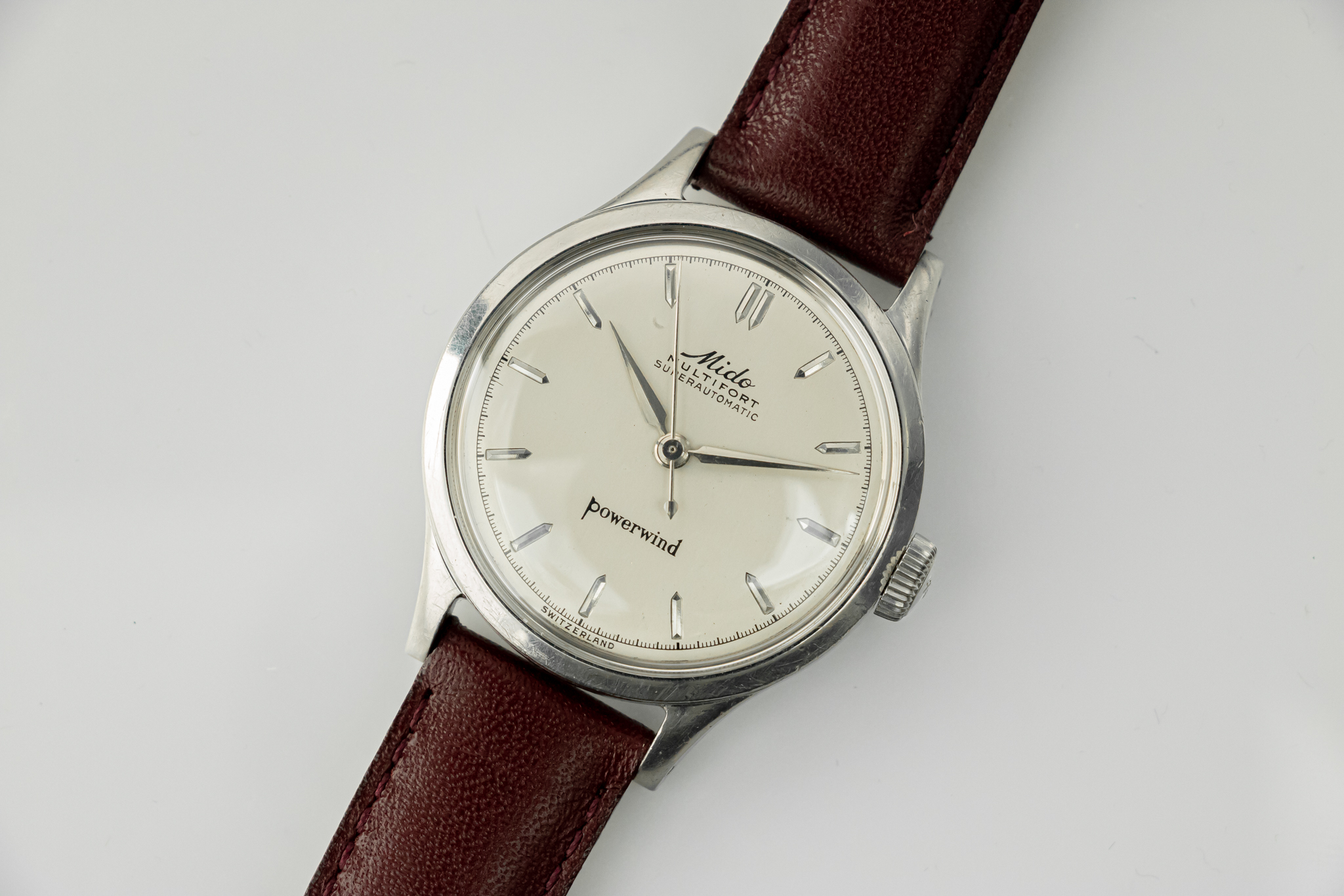 1950S MIDO MULTIFORT, 34MM, STEEL • Vintage Watches For Sale