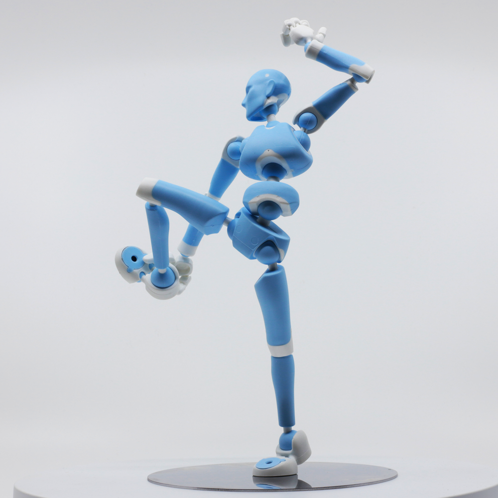 GLACIER BLUE Stickybones | Poseable Magnetic Human Figures by