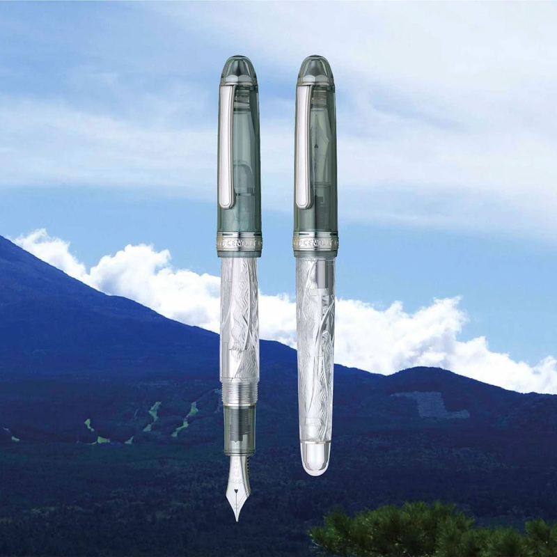 PLATINUM CENTURY #3776 インディゴの街万年筆字幅F