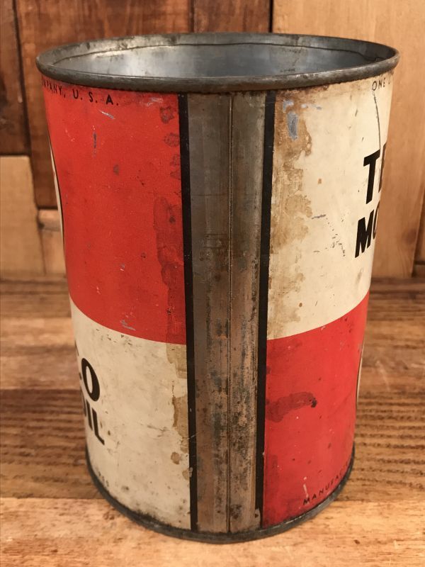 Texaco Motor Oil Tin Can テキサコ ビンテージ ブリキ缶