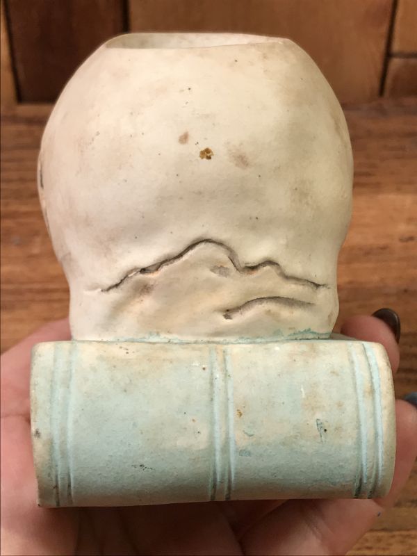 50'S☆スカル☆タンカード☆スカルオンブック☆置物☆髑髏☆ビアマグ