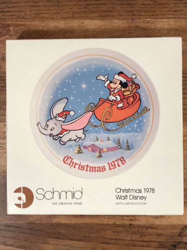 Schmid Walt Disney “1978” Christmas Plate ディズニー ビンテージ
