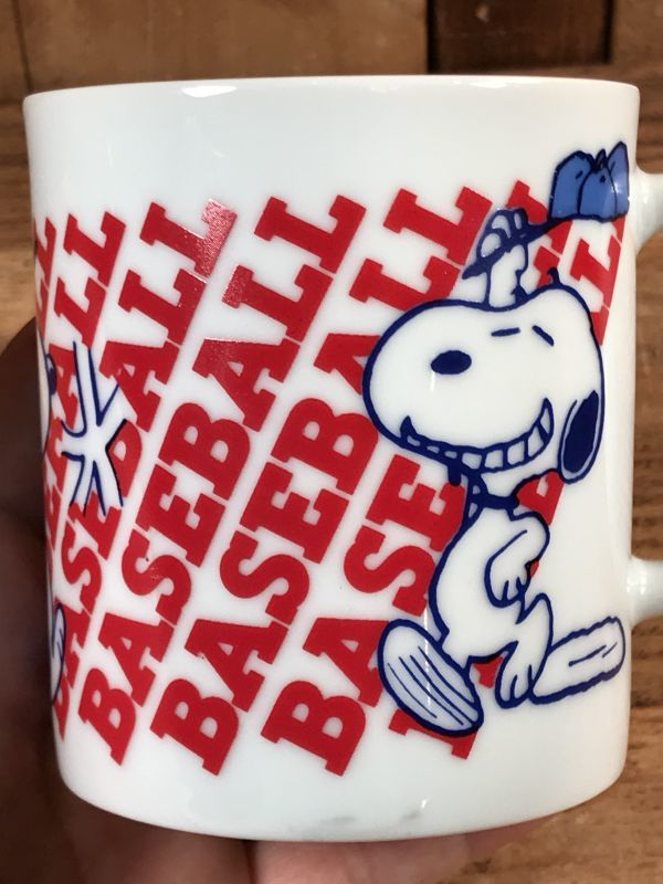 Peanuts Snoopy “Baseball” Ceramic Mug スヌーピー ビンテージ