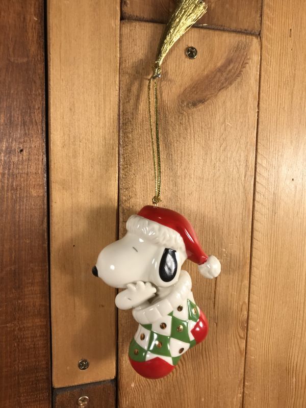 Lenox Peanuts Snoopy Christmas Ceramic Ornament スヌーピー