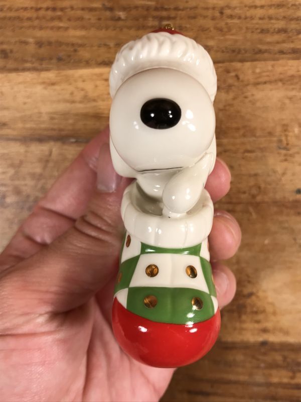 Lenox Peanuts Snoopy Christmas Ceramic Ornament スヌーピー