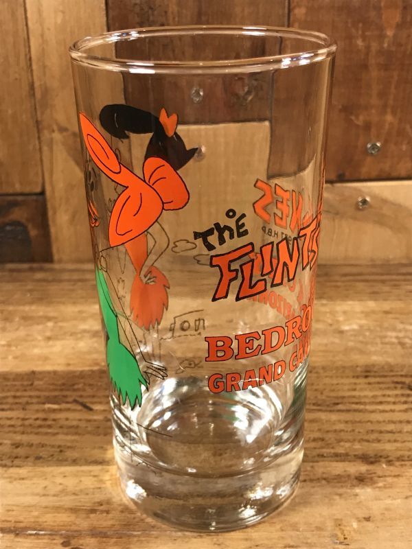 The Flintstones Wilma & Betty Glass フリントストーン ビンテージ