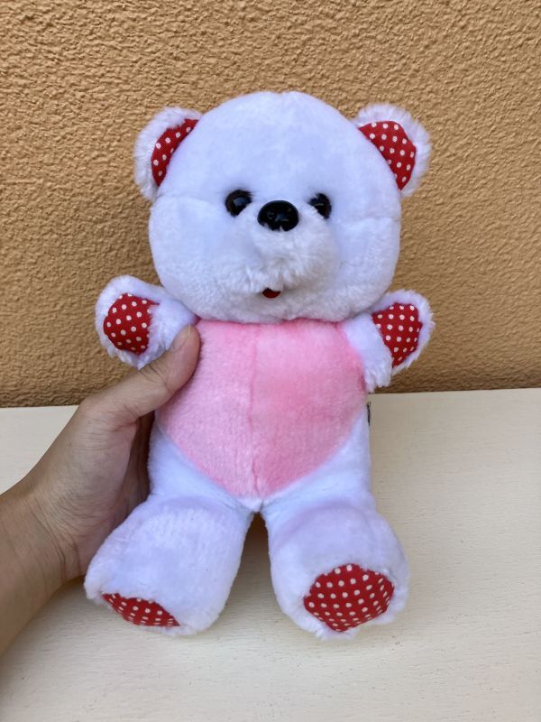 Top Toys Dots Bear くま ビンテージ ぬいぐるみ テディベア シロクマ