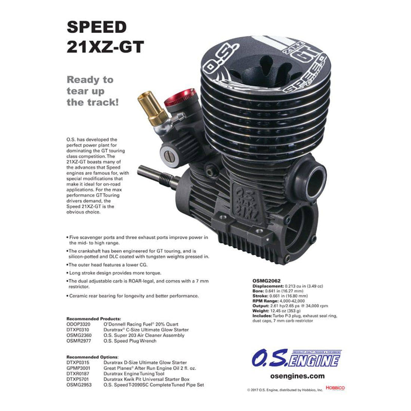 ホビーラジコン O.S. SPEED Z21XZ-GT OS Speed 21XZ-GT Level 21 3.49