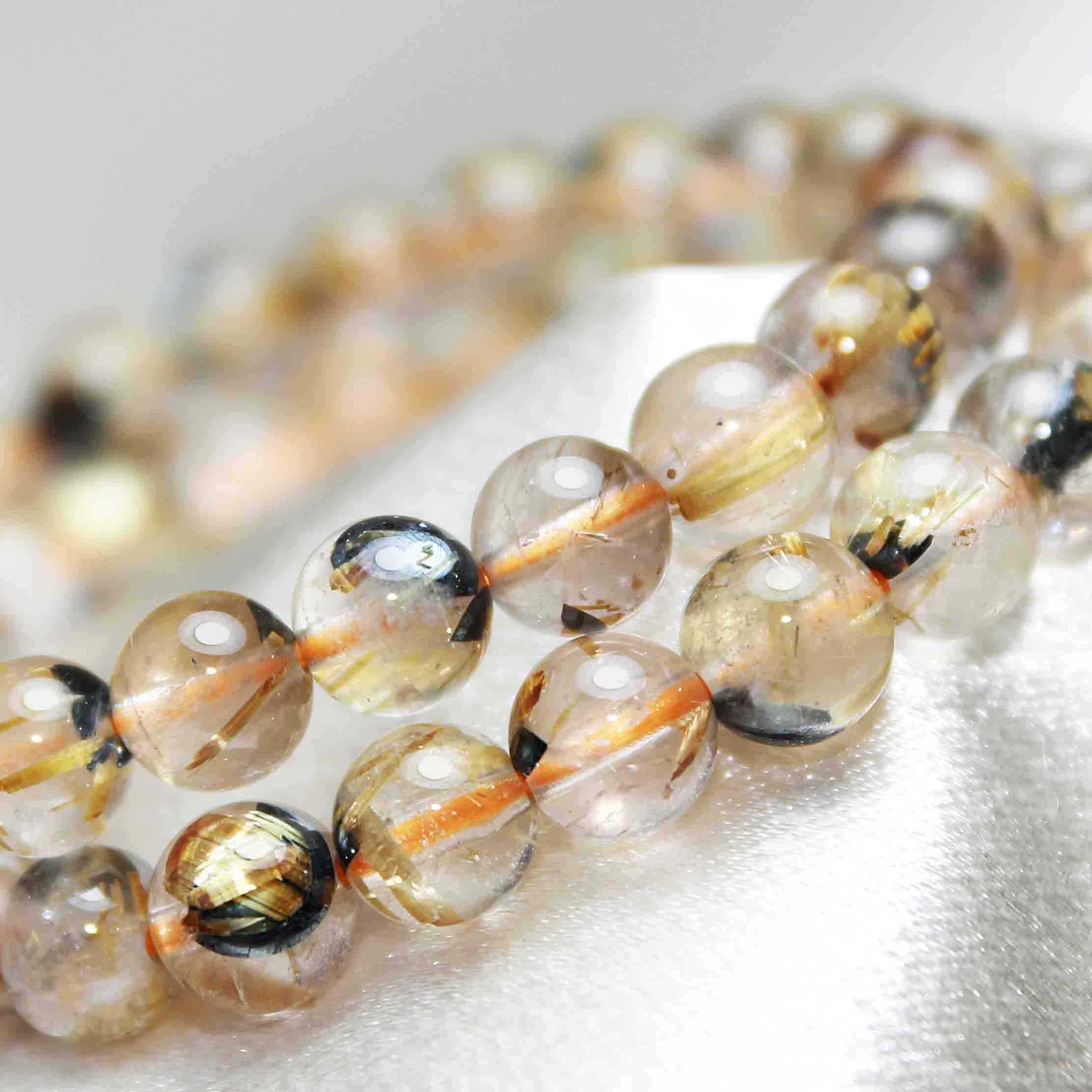 ペルー産＊クリスタル・ルチルクォーツ・貝〜セルフクリペ 山梨