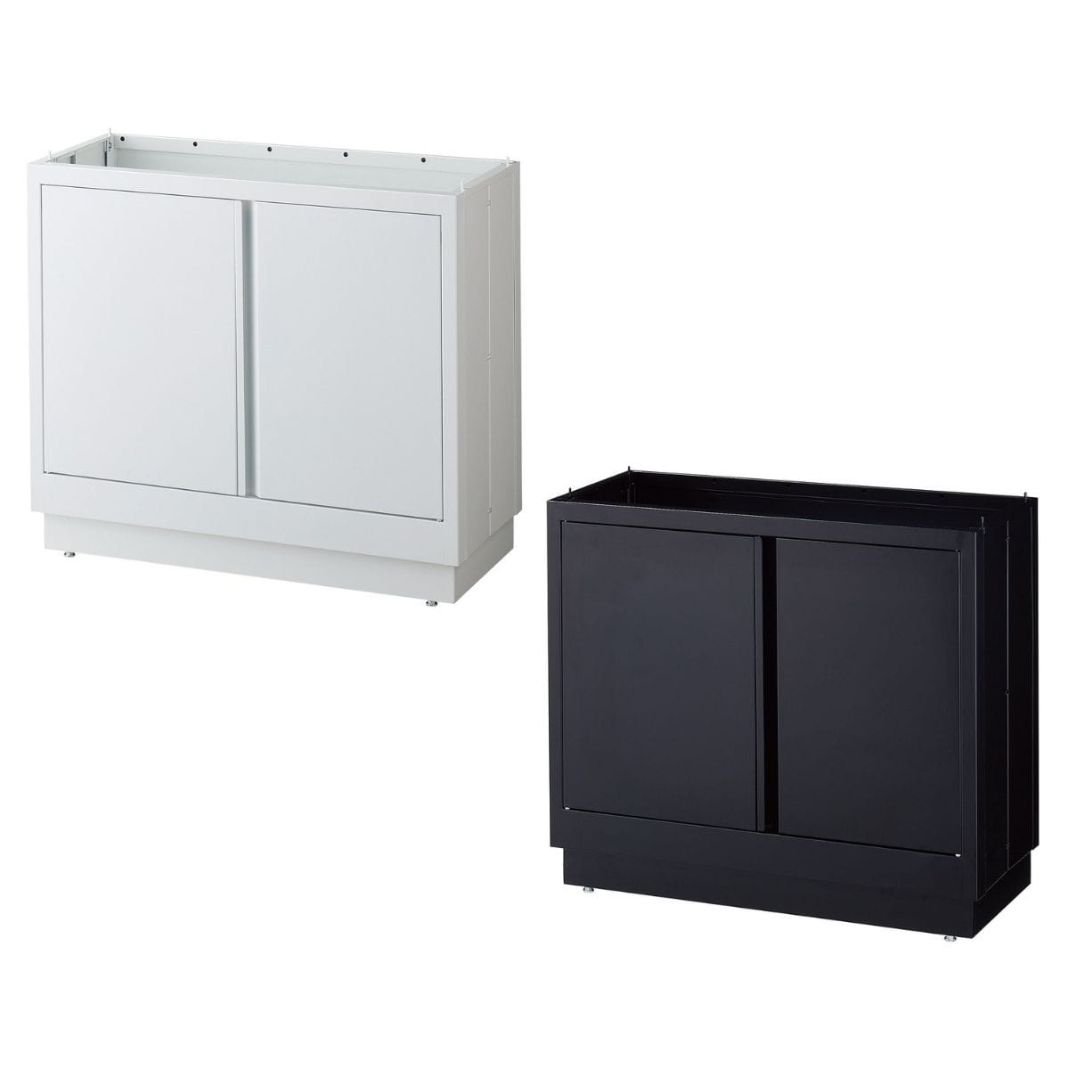 ファブルストレージBOX ハイタイプ 幅90cm奥行40cm (天板用棚板別売)〔