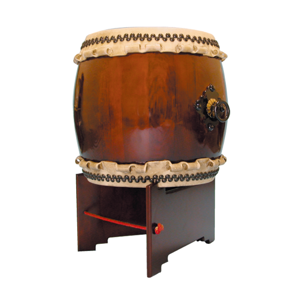 諏訪工芸 締太鼓 30cm 木製座り台座 バチ付 和太鼓 和楽器 打楽器 祭り