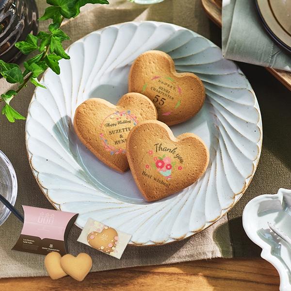 しあわせサブレ 3枚入(フードプリント) ｜オリジナルノベルティ・販促