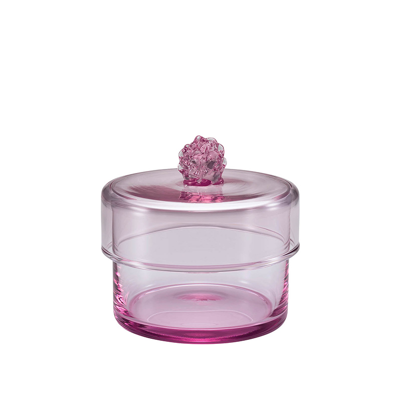 フェントン イリデセントグラス バードオンザネスト 蓋付き小物入れ