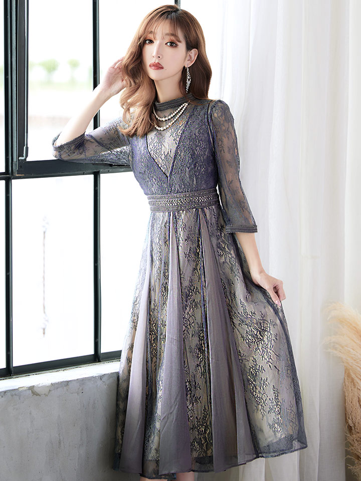 snidel オケージョンドレス グレー 2025新作 SNIDEL 二次会