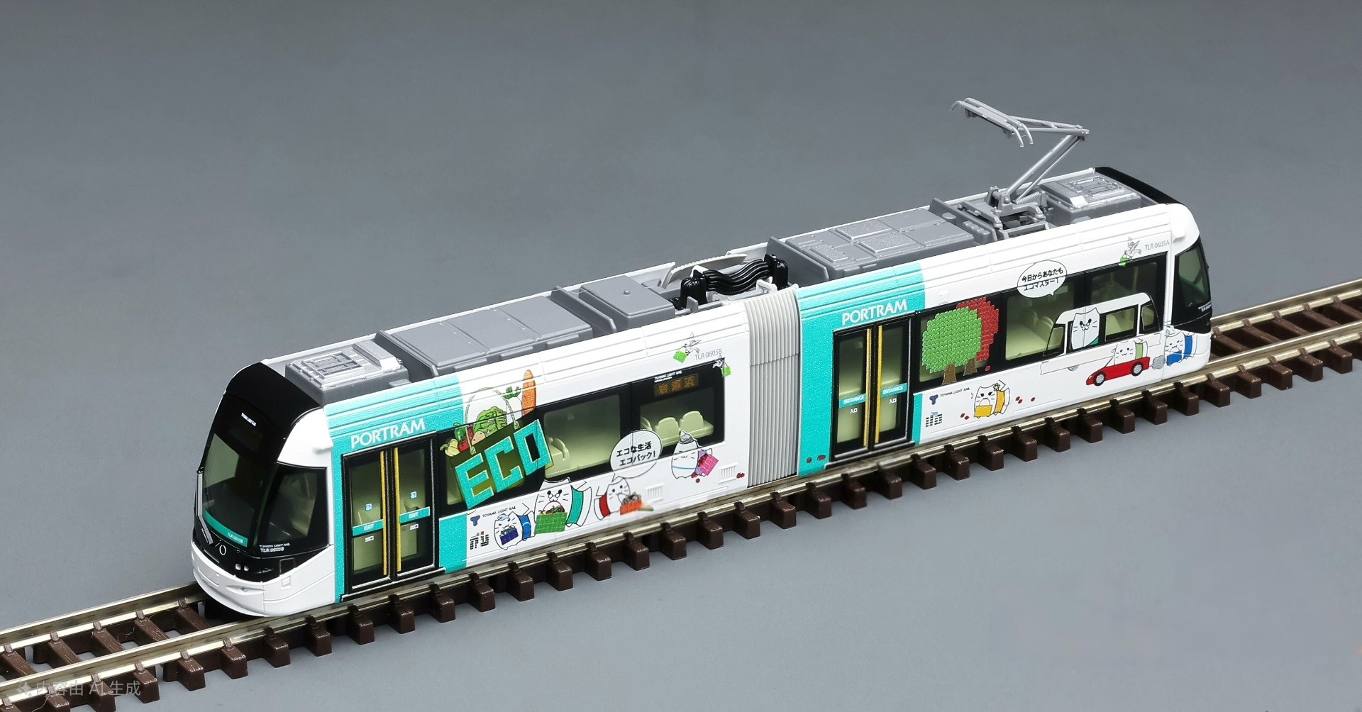 14-801-8 富山ライトレール TLR0605(とやまグリーントラム)(動力付き