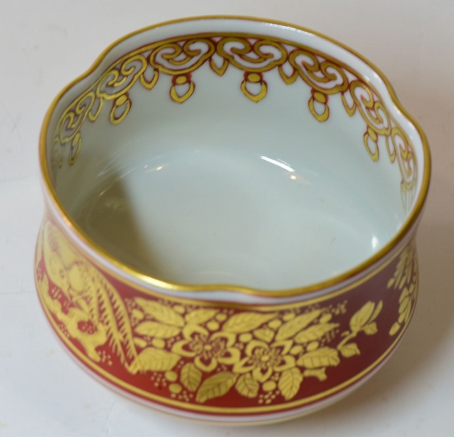 新潟県南魚沼市蔵出品 珍品図柄 陰陽紋ころ茶碗 五客揃 無傷 本物保証